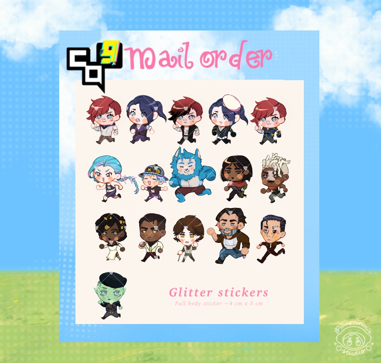 #Arcane run run run sticker ⊹ ࣪ ˖